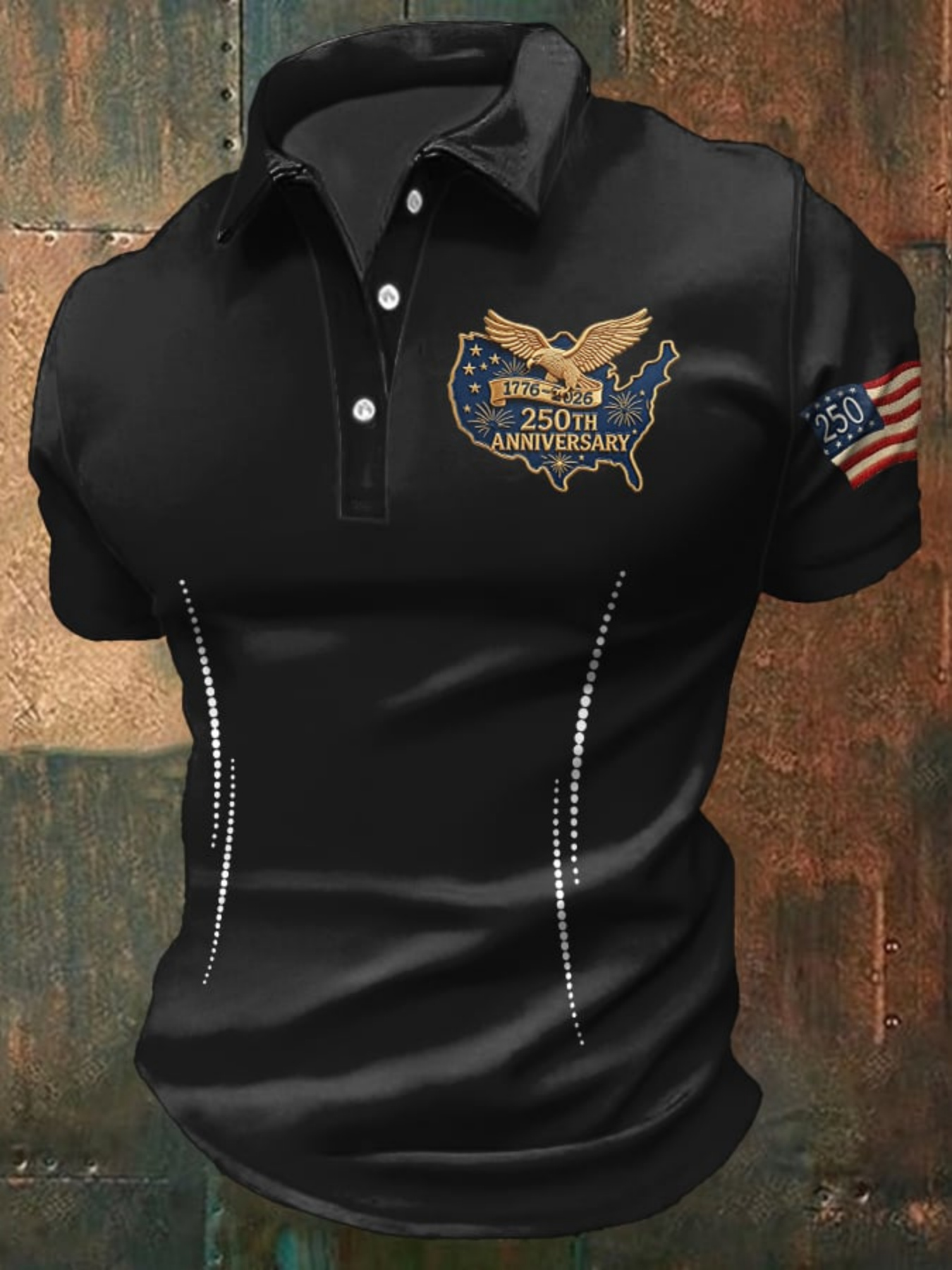 3D Printing Eagle - Men's USA 250th Anniversary Polo Shirt