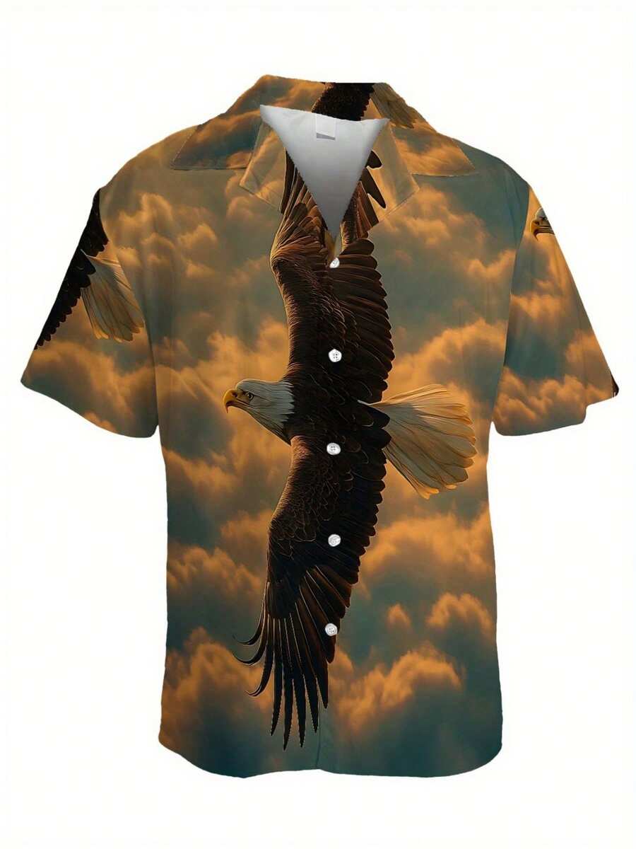 3D Printing Eagle - Soaring Eagle 3D Print Mens Casual