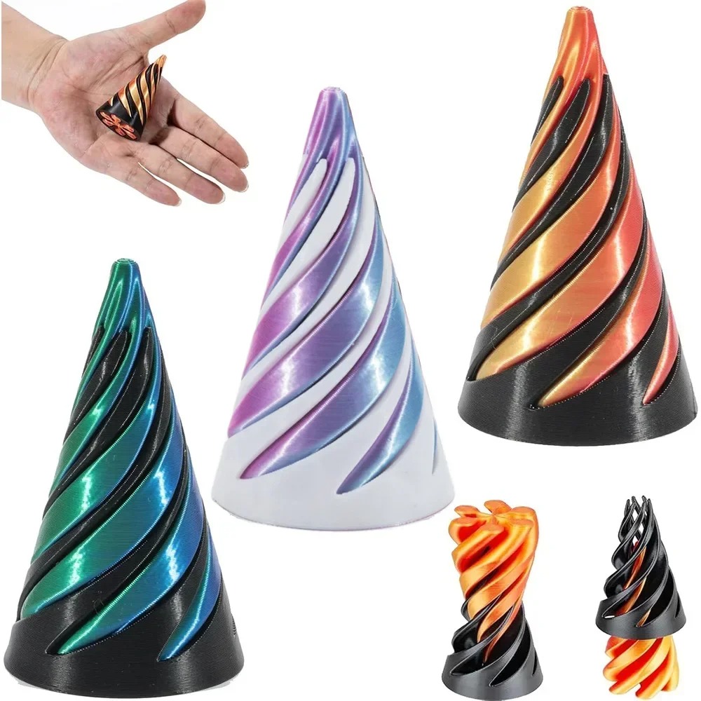3D Printing Idea - 3D Printed Spiral Cone Toy Impossible