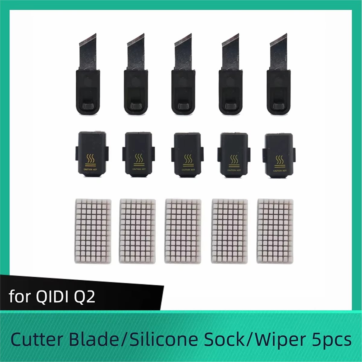 Silicone Sock Hotend - SWXF For QIDI Q2 Cutter Blade