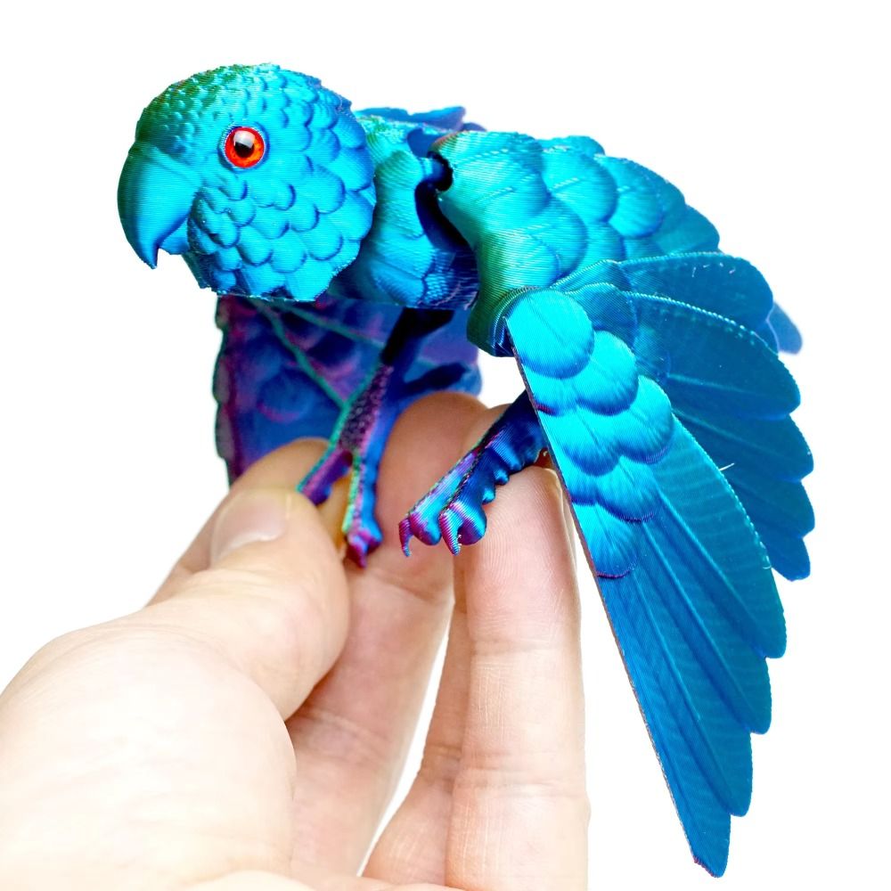 3D Printing Idea - Simulated Eye 3D Printed Parrot Model