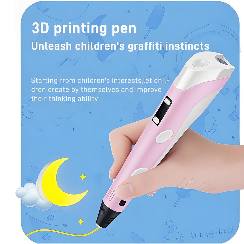 3D Pen With LCD Screen Compati - 3D Printing Link ulasan dan harga