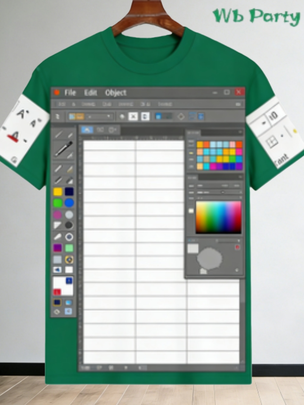 Casual Excel Tshirt for Men 3D - 3D Printing Online Service ulasan dan harga