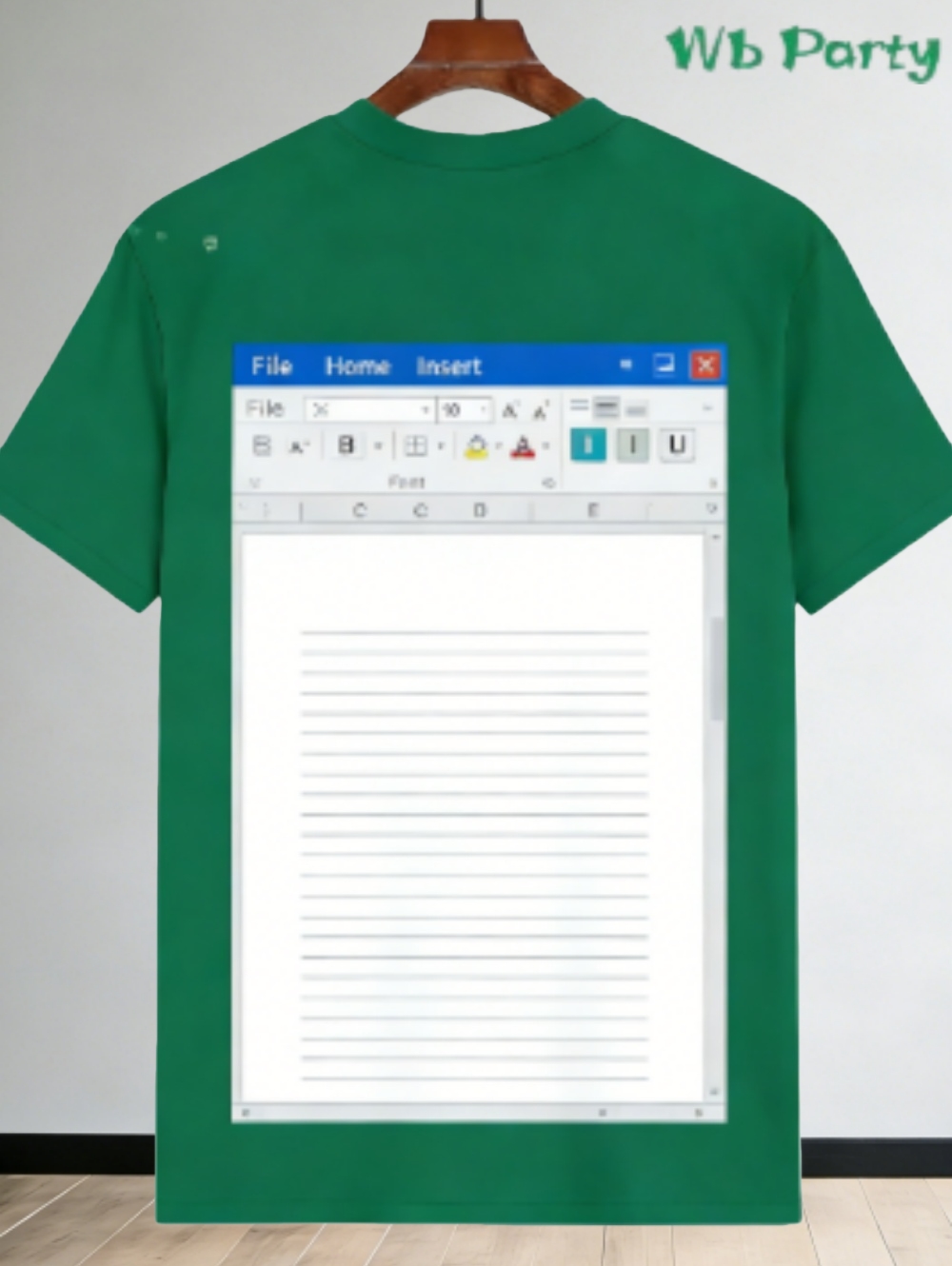 Casual Excel Tshirt for Men 3D - 3D Printing Online Service ulasan dan harga