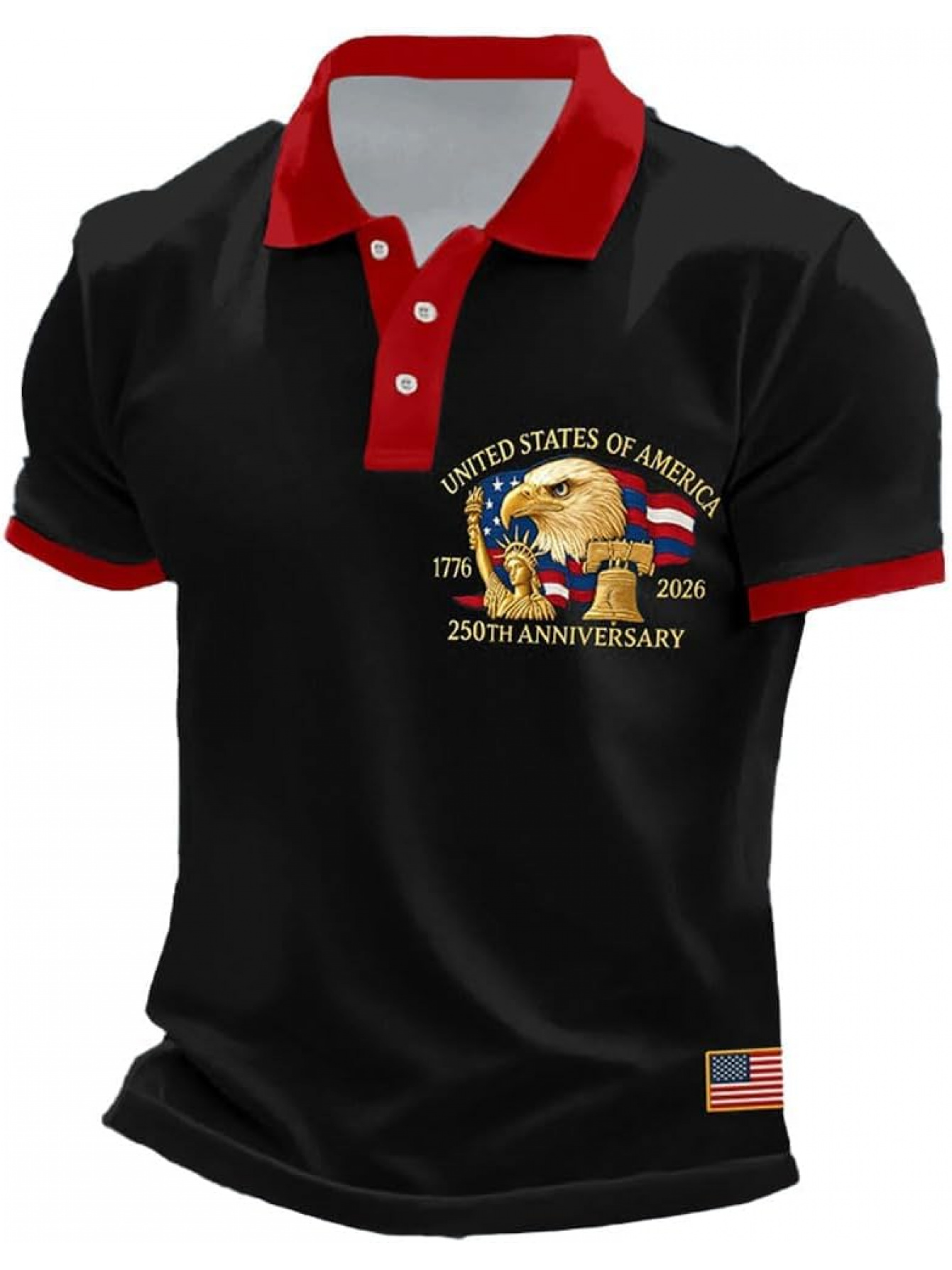 Men's USA 250th Anniversary Po - 3D Printing Eagle ulasan dan harga