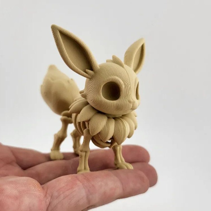 Pokémon Fossil Bone Model Eeve - 3D Printing Pla ulasan dan harga