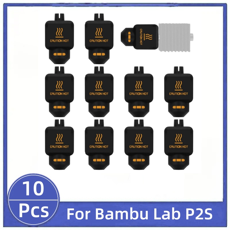 10Pcs Black Silicone Sock for  - 3D Printing Bambu ulasan dan harga