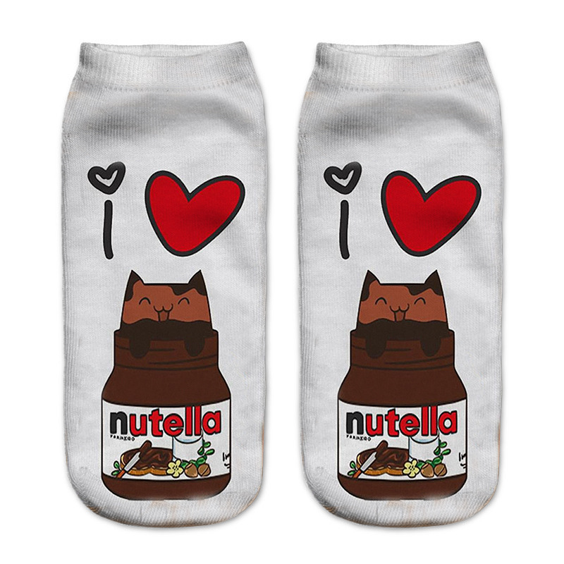 New Funny 3D Print Socks Cute  - 3D Printing In Food ulasan dan harga