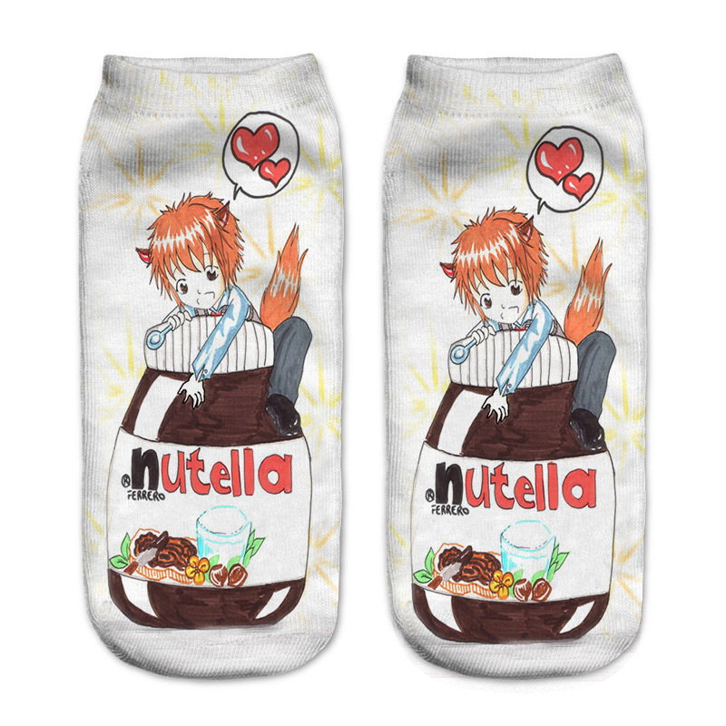 New Funny 3D Print Socks Cute  - 3D Printing In Food ulasan dan harga