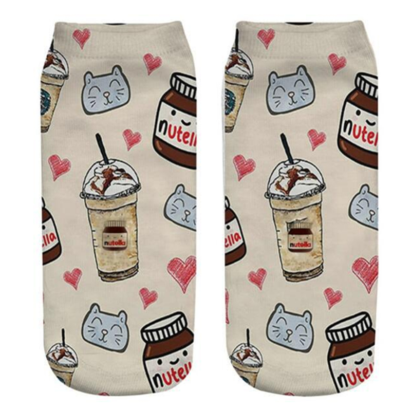 New Funny 3D Print Socks Cute  - 3D Printing In Food ulasan dan harga