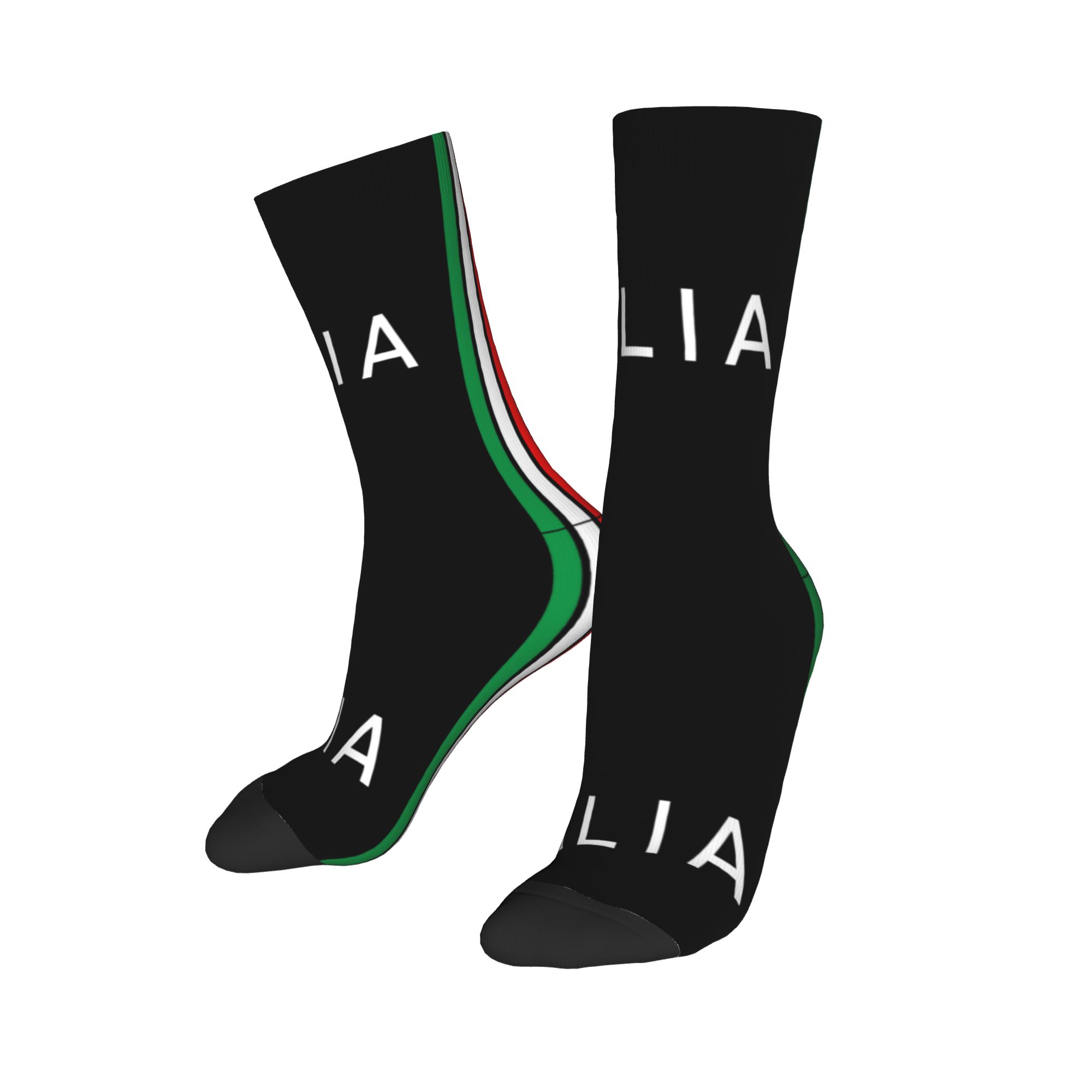 Cute Mens Italy Flag Dress Soc - 3D Printing Qatar ulasan dan harga