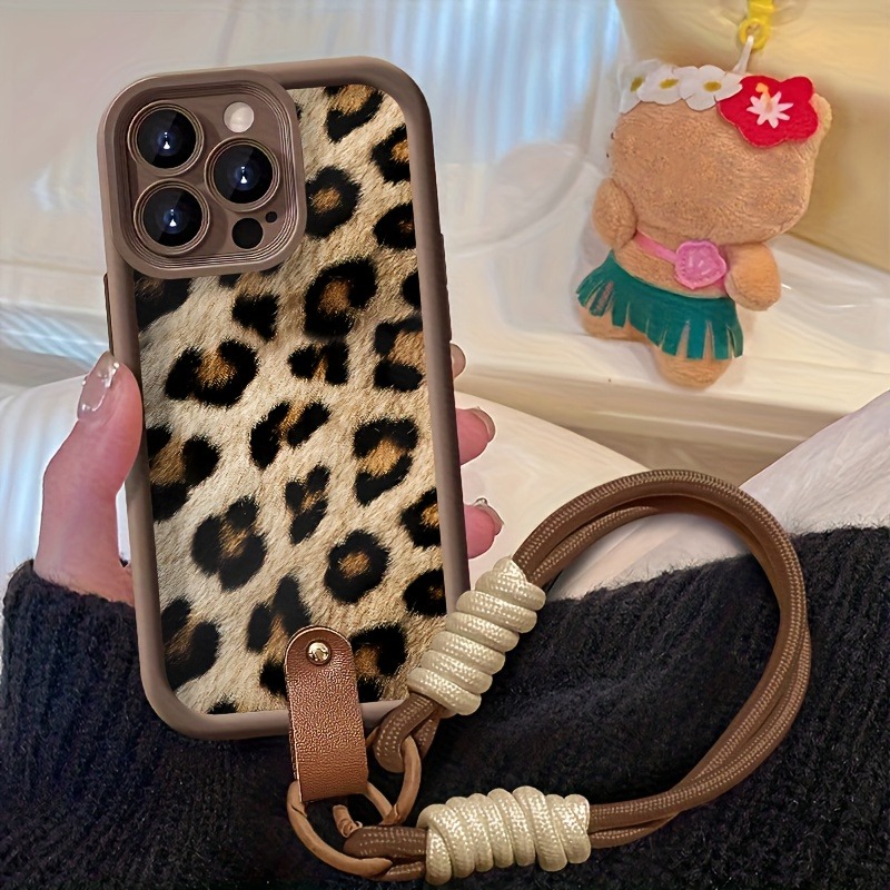 Brown Textured Leopard Print L - 3D Printing Iphone ulasan dan harga