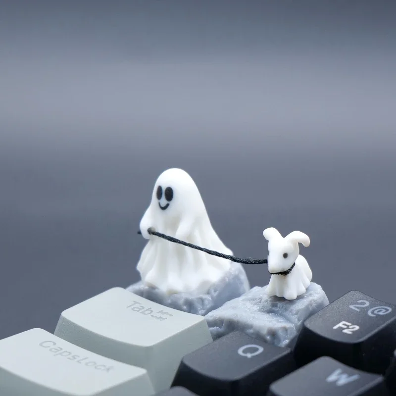 Ghost Puppy Resin Keycap Custo - 3D Printing Ghosting ulasan dan harga