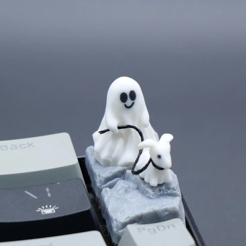 Ghost Puppy Resin Keycap Custo - 3D Printing Ghosting ulasan dan harga