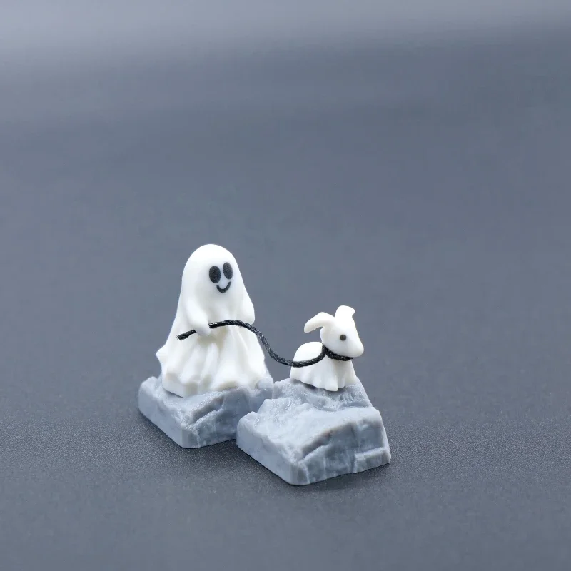 Ghost Puppy Resin Keycap Custo - 3D Printing Ghosting ulasan dan harga