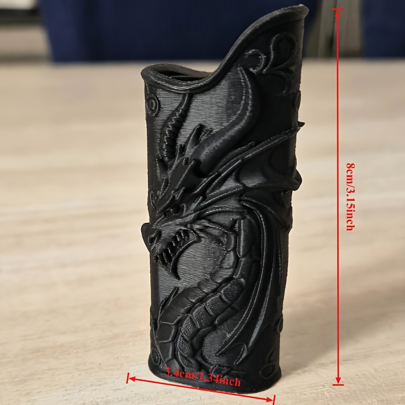 Gothic Embossed Dragon Lighter - 3D Printing Case ulasan dan harga