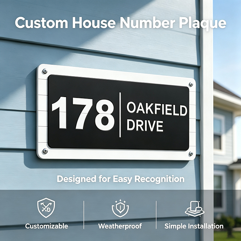 Custom 3D Printed House Number - 3D Printing Pla ulasan dan harga