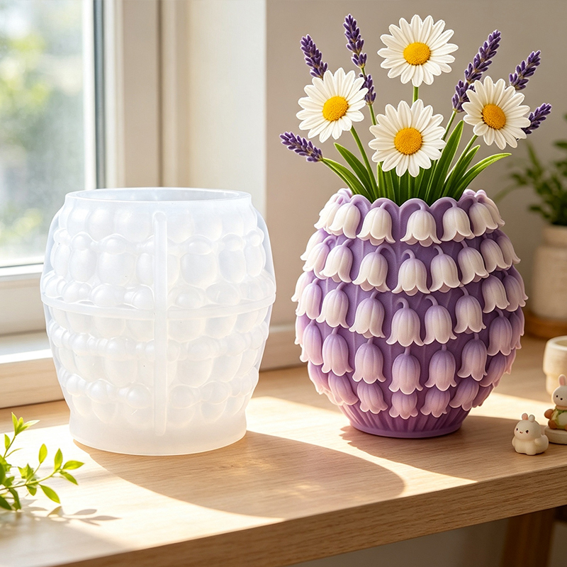 3D Lily of the Valley Vase Sil - 3D Printing Pot ulasan dan harga