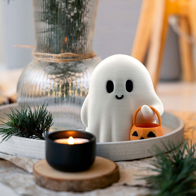 2pcs Cute Tiny Trick or Treat  - 3D Printing Ghosting ulasan dan harga