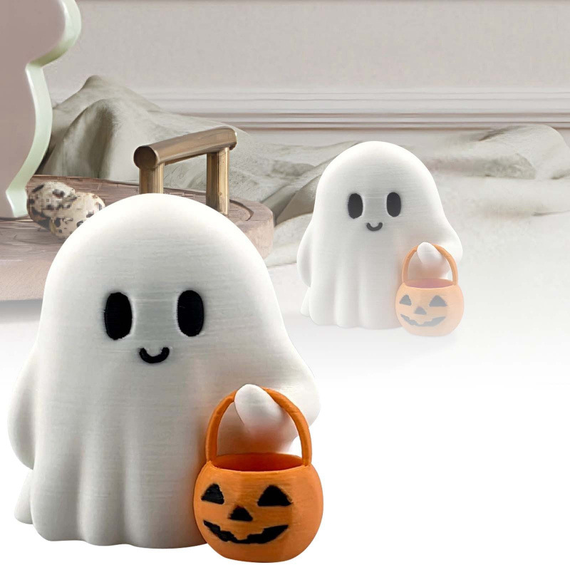 2pcs Cute Tiny Trick or Treat  - 3D Printing Ghosting ulasan dan harga