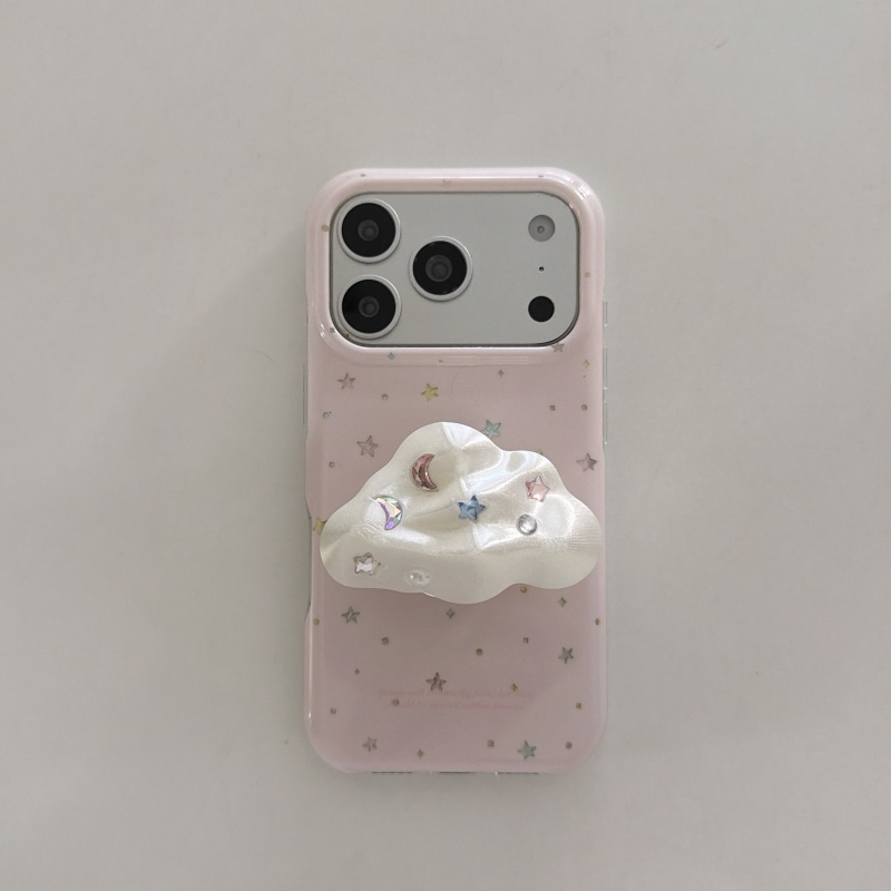 Cute Pink Star Print Phone Cas - 3D Printing Iphone ulasan dan harga
