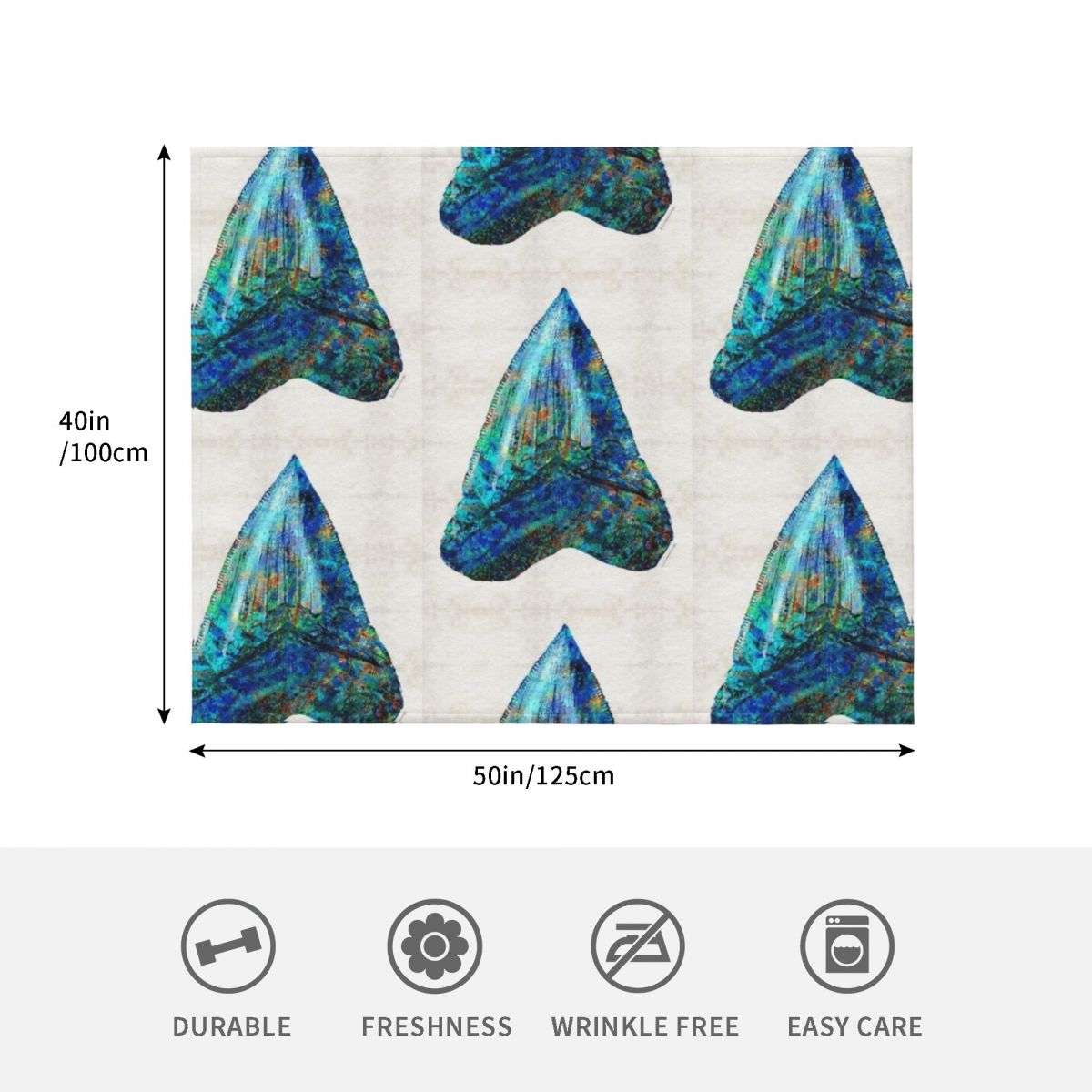 Blue Shark Tooth Art by Sharon - 3D Printing Tooth ulasan dan harga