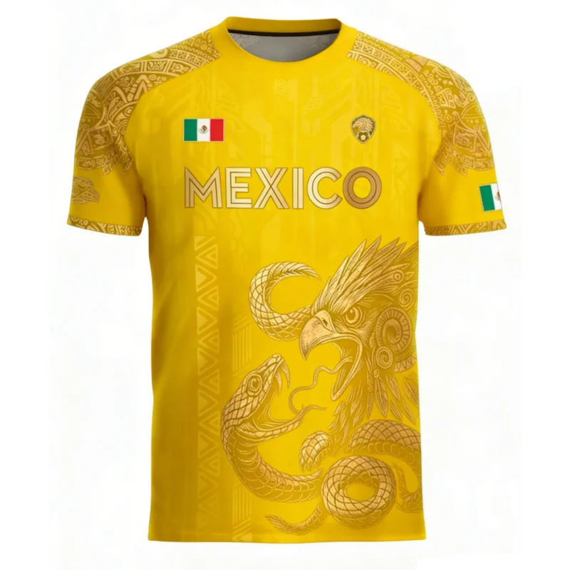 Mexican Flag Printed Men's T-s - 3D Printing Eagle ulasan dan harga