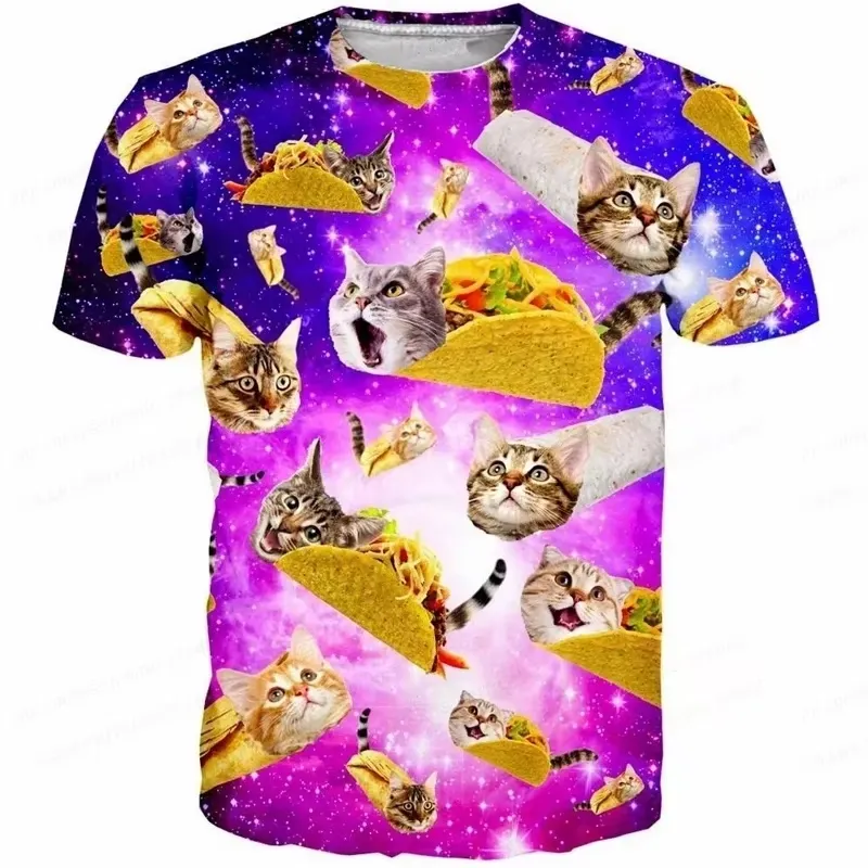 3D Printed Funny Cat T Shirt M - 3D Printing In Food ulasan dan harga