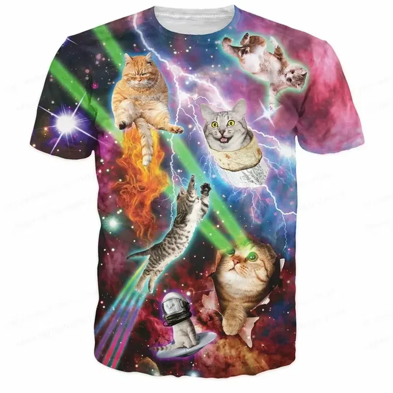 3D Printed Funny Cat T Shirt M - 3D Printing In Food ulasan dan harga