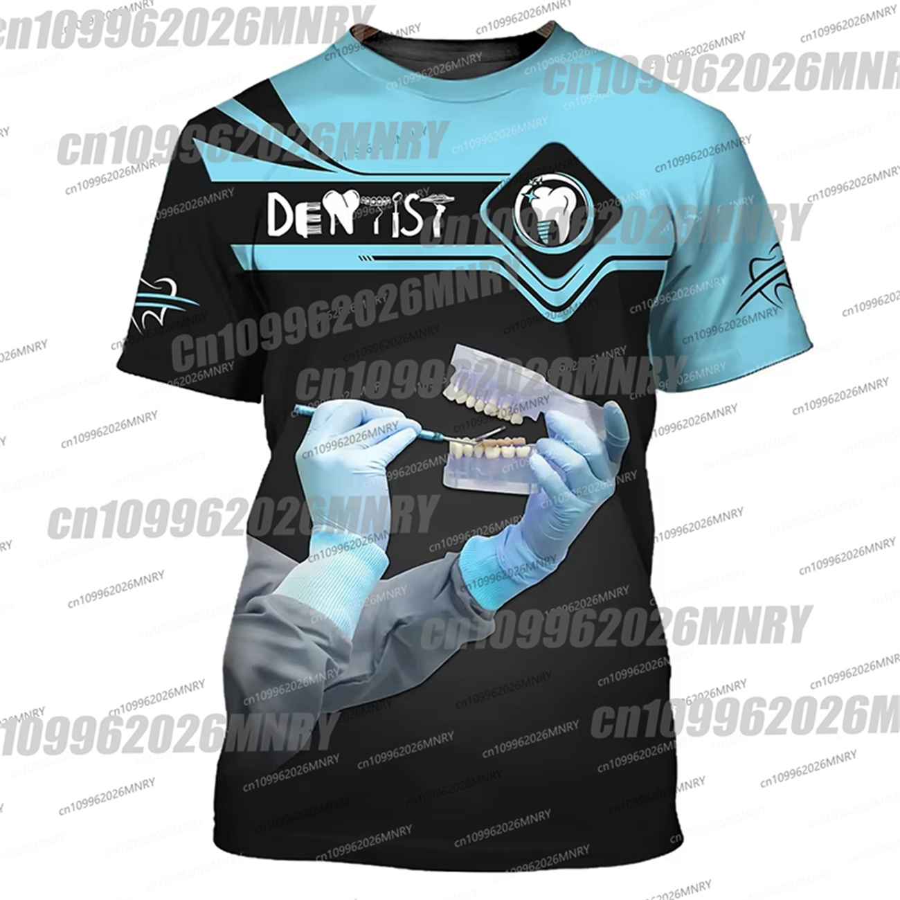 Man T-Shirt Tooth 3d Printed D - 3D Printing Tooth ulasan dan harga