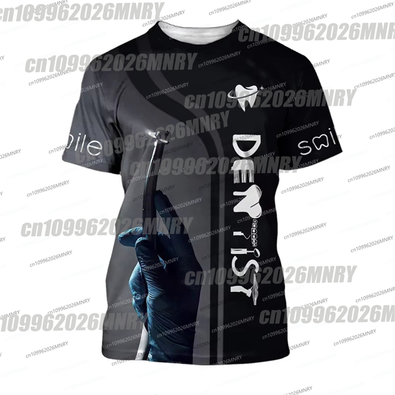 Man T-Shirt Tooth 3d Printed D - 3D Printing Tooth ulasan dan harga