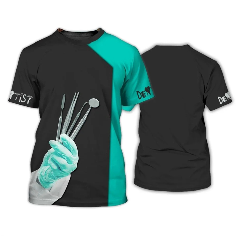 2024 Men's T-shirt Tooth 3d Pr - 3D Printing Tooth ulasan dan harga