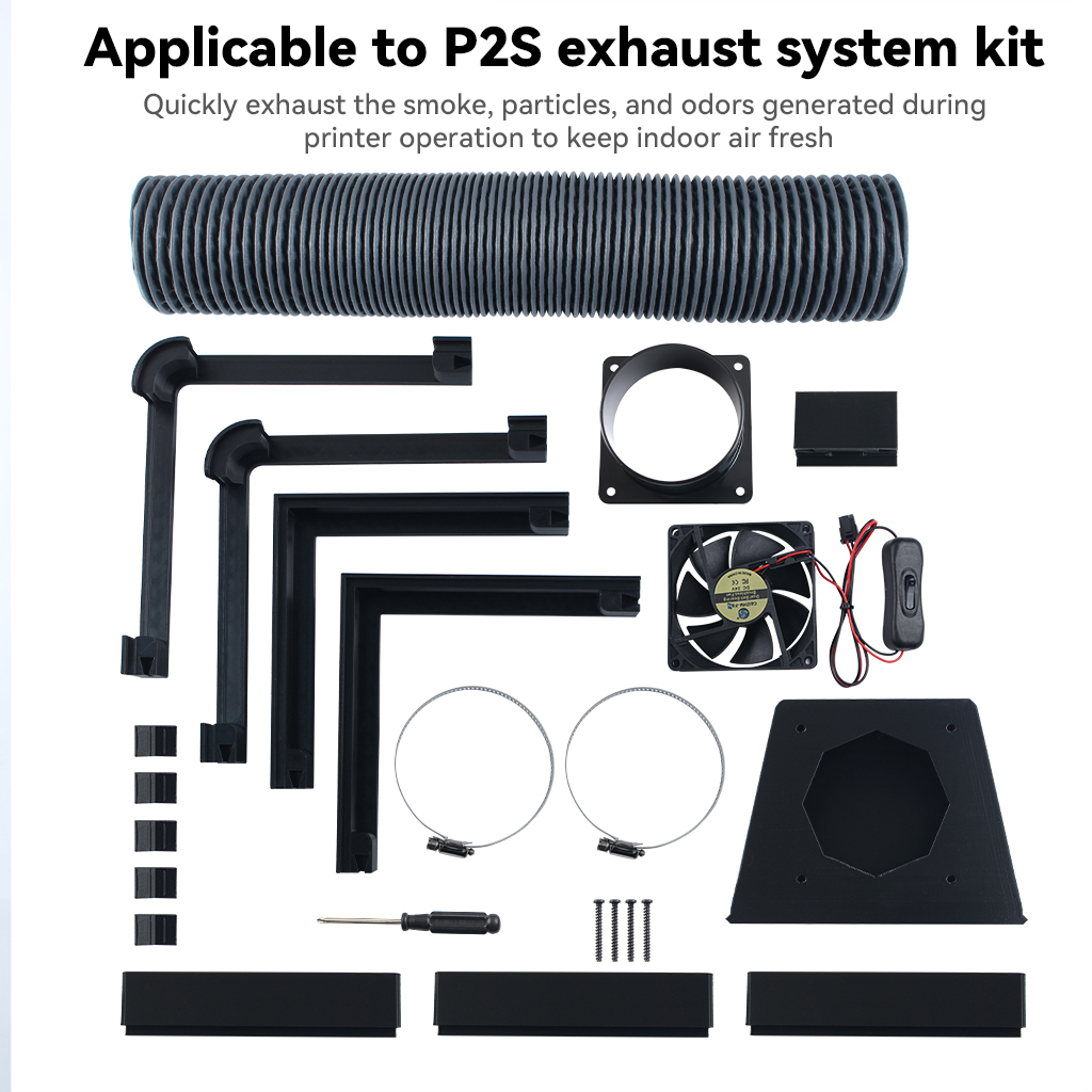 External Exhaust Fan Kit for B - 3D Printing Bambu ulasan dan harga
