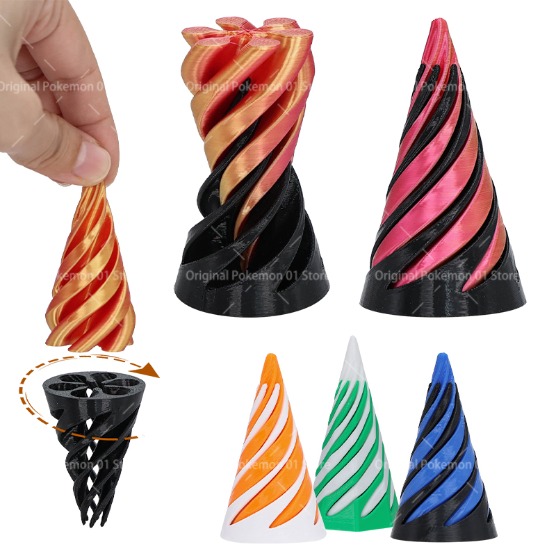 3D Printed Spiral Cone Fidget  - 3D Printing Ghosting ulasan dan harga